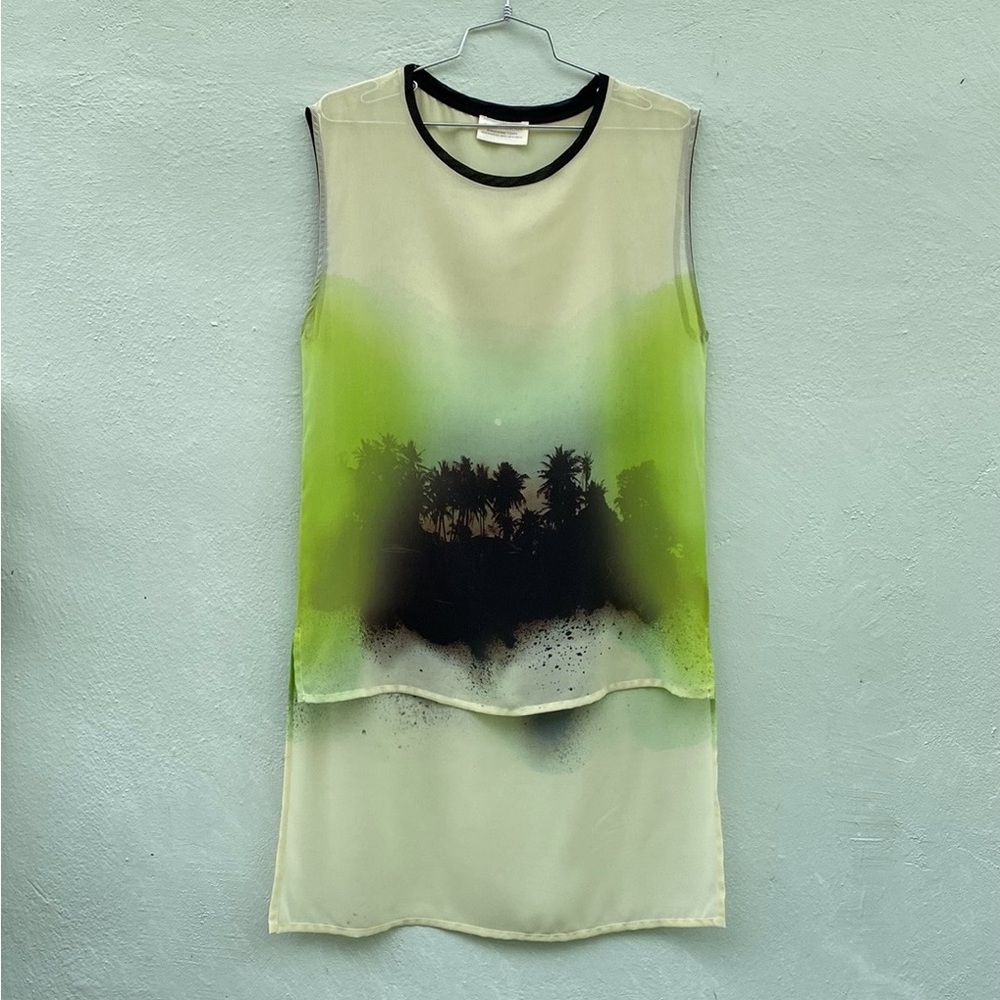 Zara silk screen top
